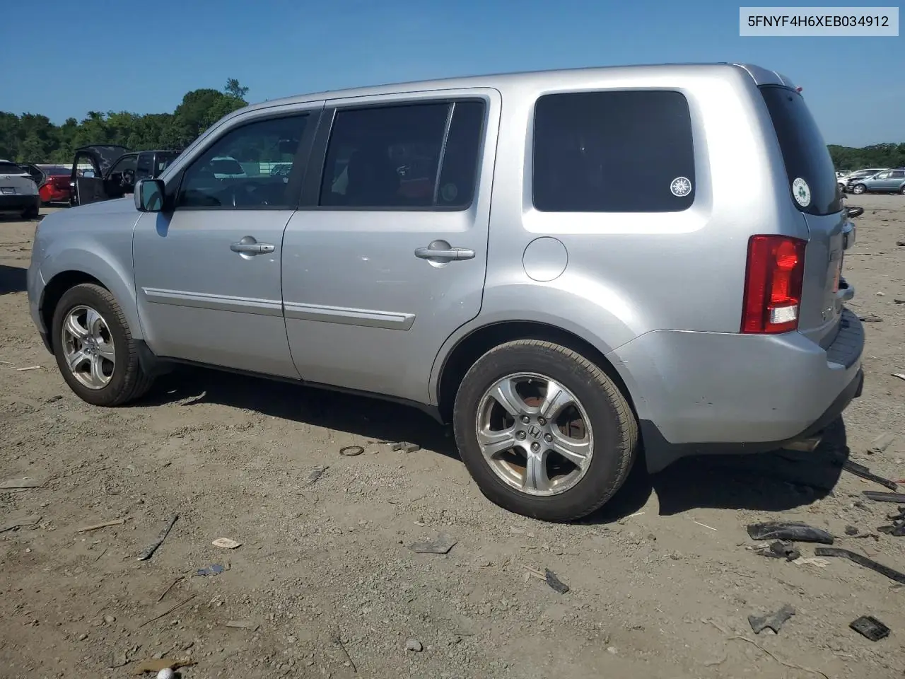 2014 Honda Pilot Exl VIN: 5FNYF4H6XEB034912 Lot: 62274135