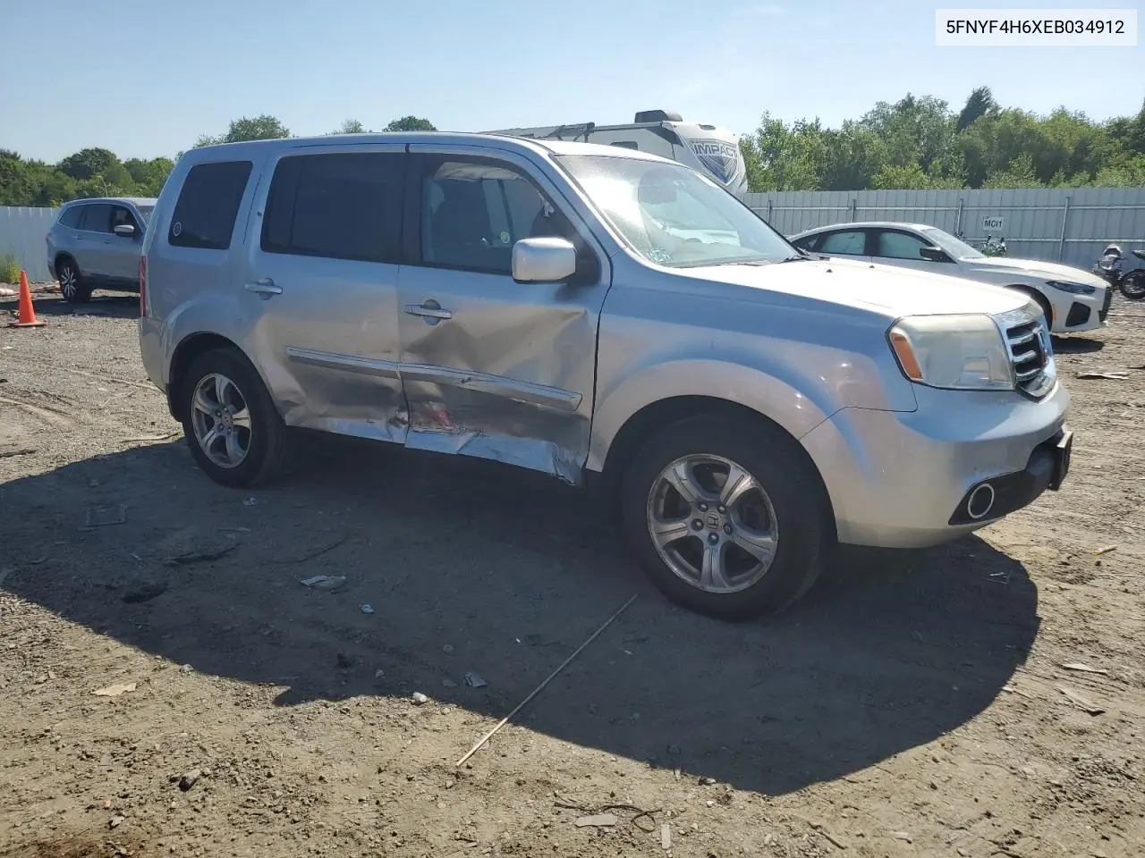 2014 Honda Pilot Exl VIN: 5FNYF4H6XEB034912 Lot: 62274135