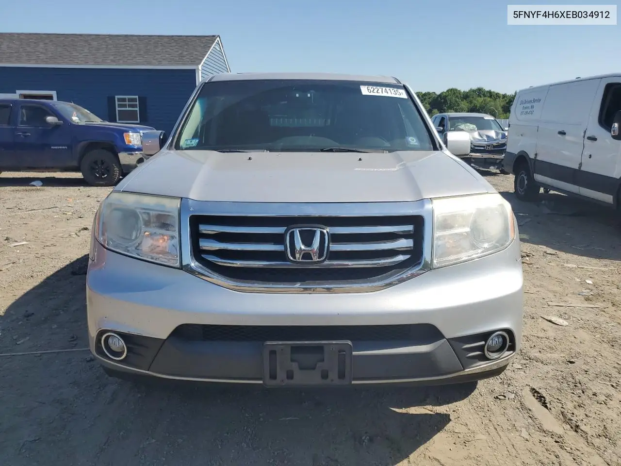 2014 Honda Pilot Exl VIN: 5FNYF4H6XEB034912 Lot: 62274135
