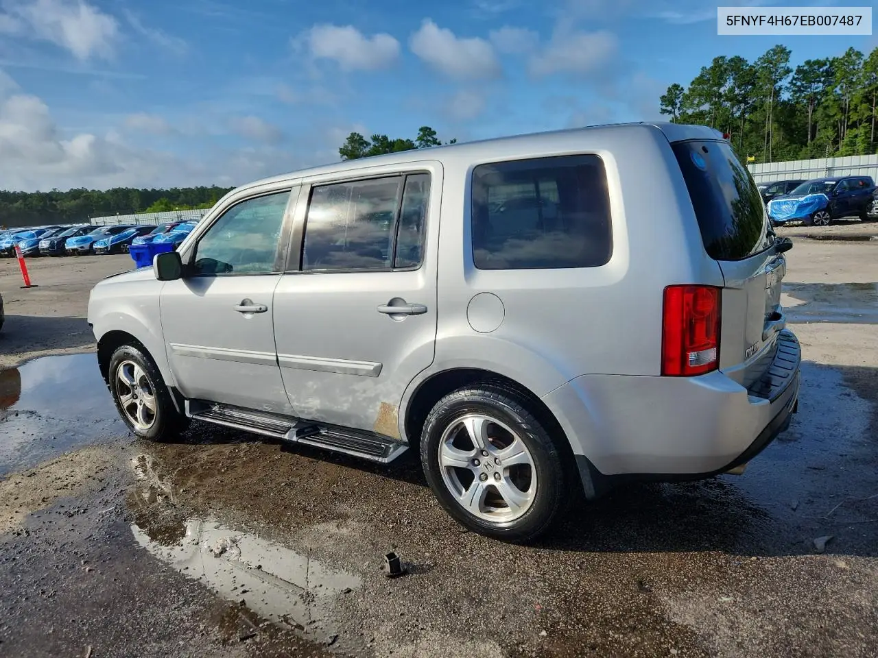 2014 Honda Pilot Exl VIN: 5FNYF4H67EB007487 Lot: 65363485