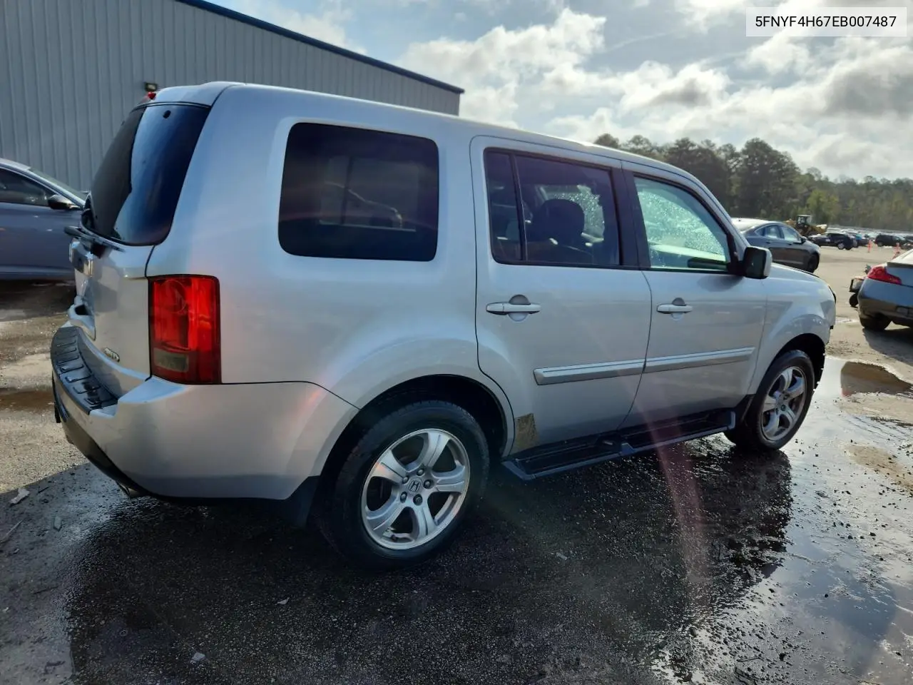 2014 Honda Pilot Exl VIN: 5FNYF4H67EB007487 Lot: 65363485