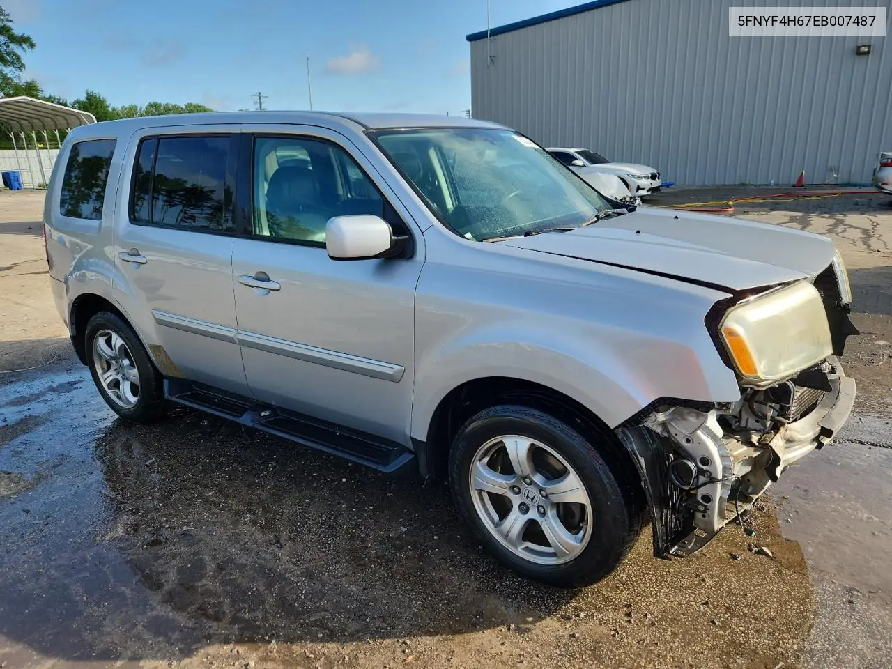 2014 Honda Pilot Exl VIN: 5FNYF4H67EB007487 Lot: 65363485