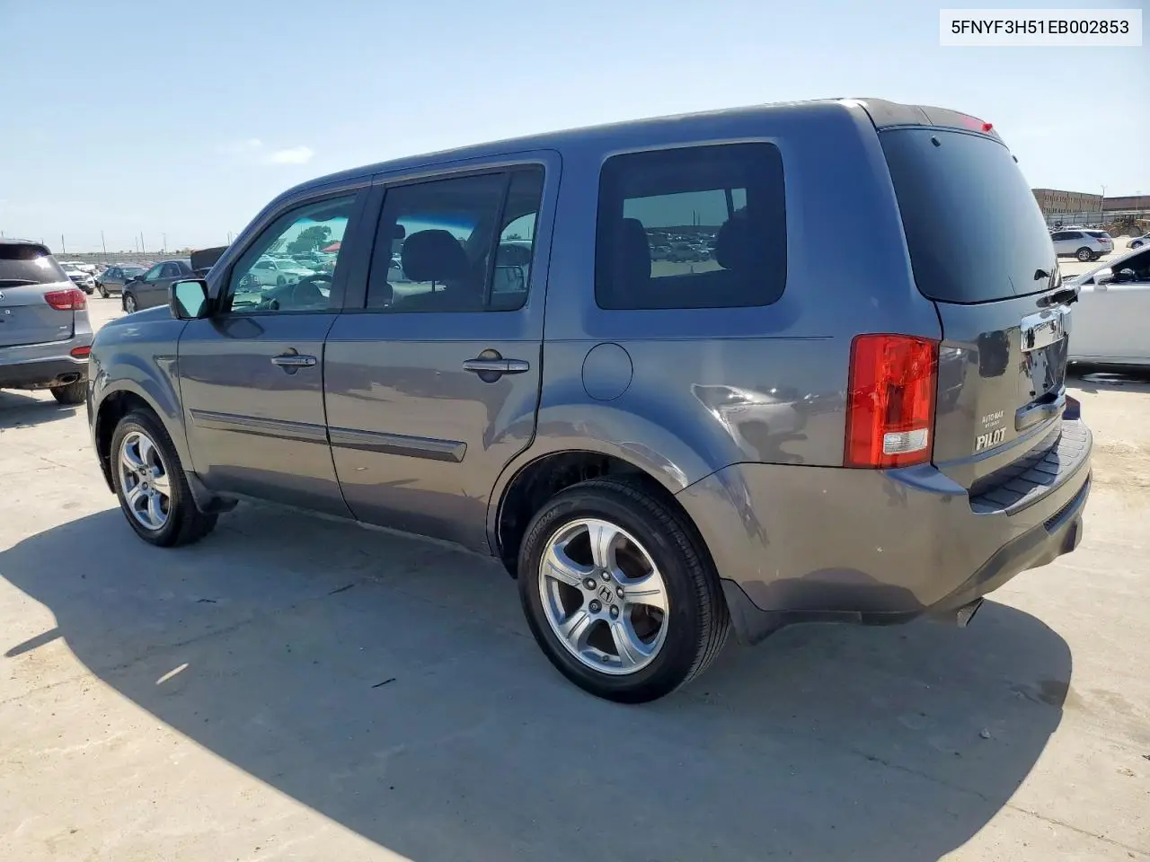2014 Honda Pilot Exl VIN: 5FNYF3H51EB002853 Lot: 65699295