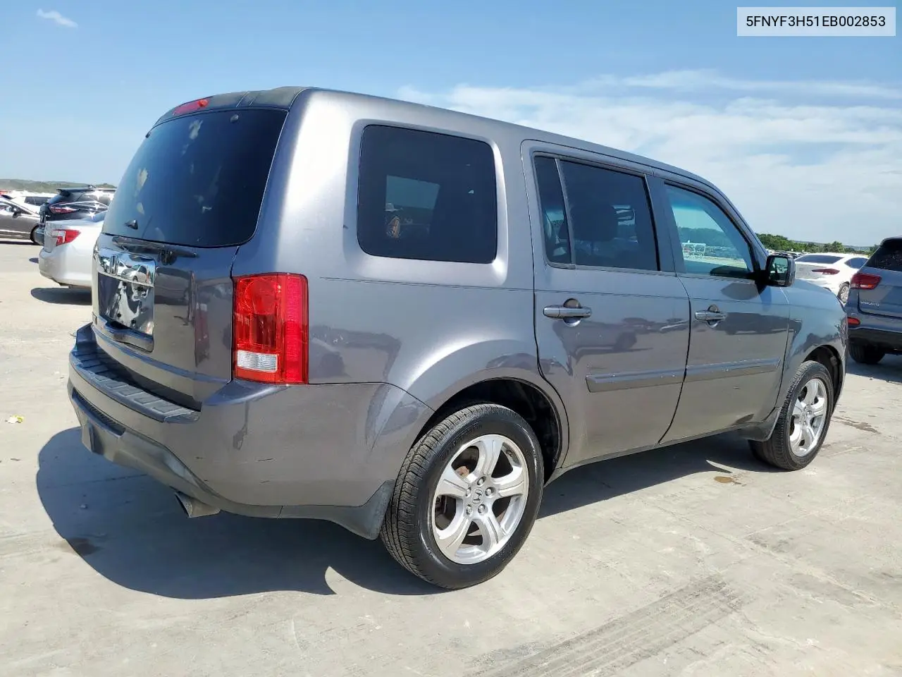 2014 Honda Pilot Exl VIN: 5FNYF3H51EB002853 Lot: 65699295
