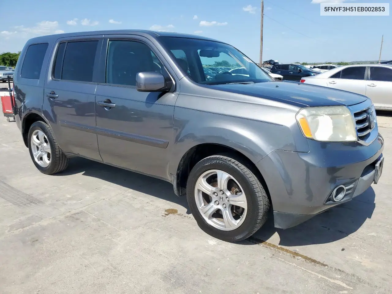 2014 Honda Pilot Exl VIN: 5FNYF3H51EB002853 Lot: 65699295