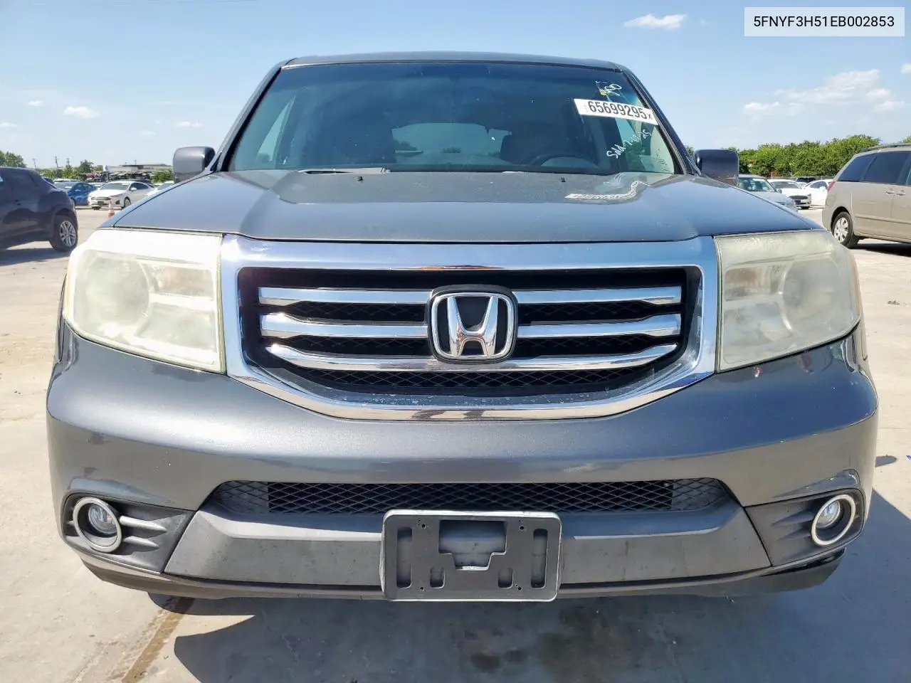 2014 Honda Pilot Exl VIN: 5FNYF3H51EB002853 Lot: 65699295