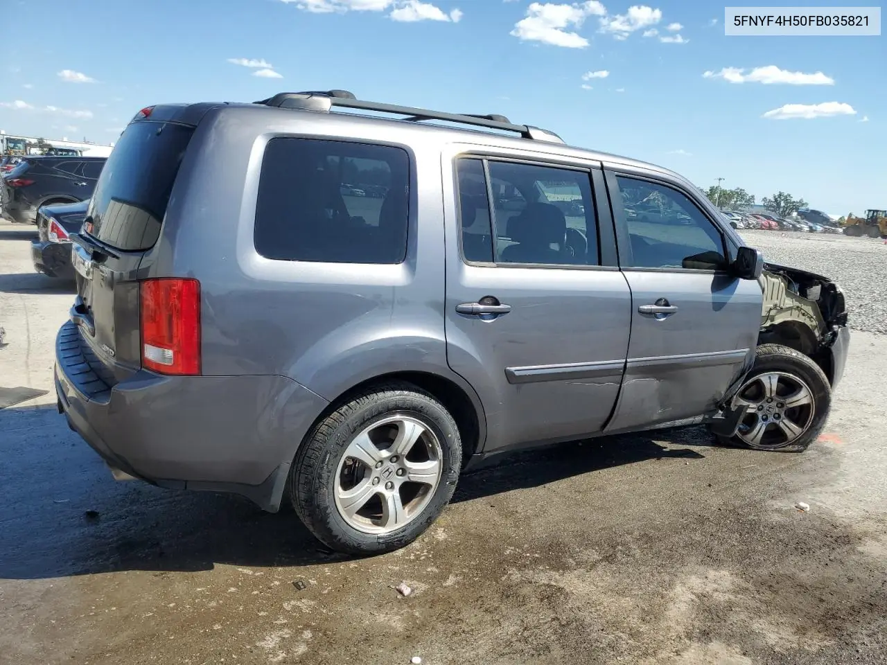 2015 Honda Pilot Exl VIN: 5FNYF4H50FB035821 Lot: 48776235