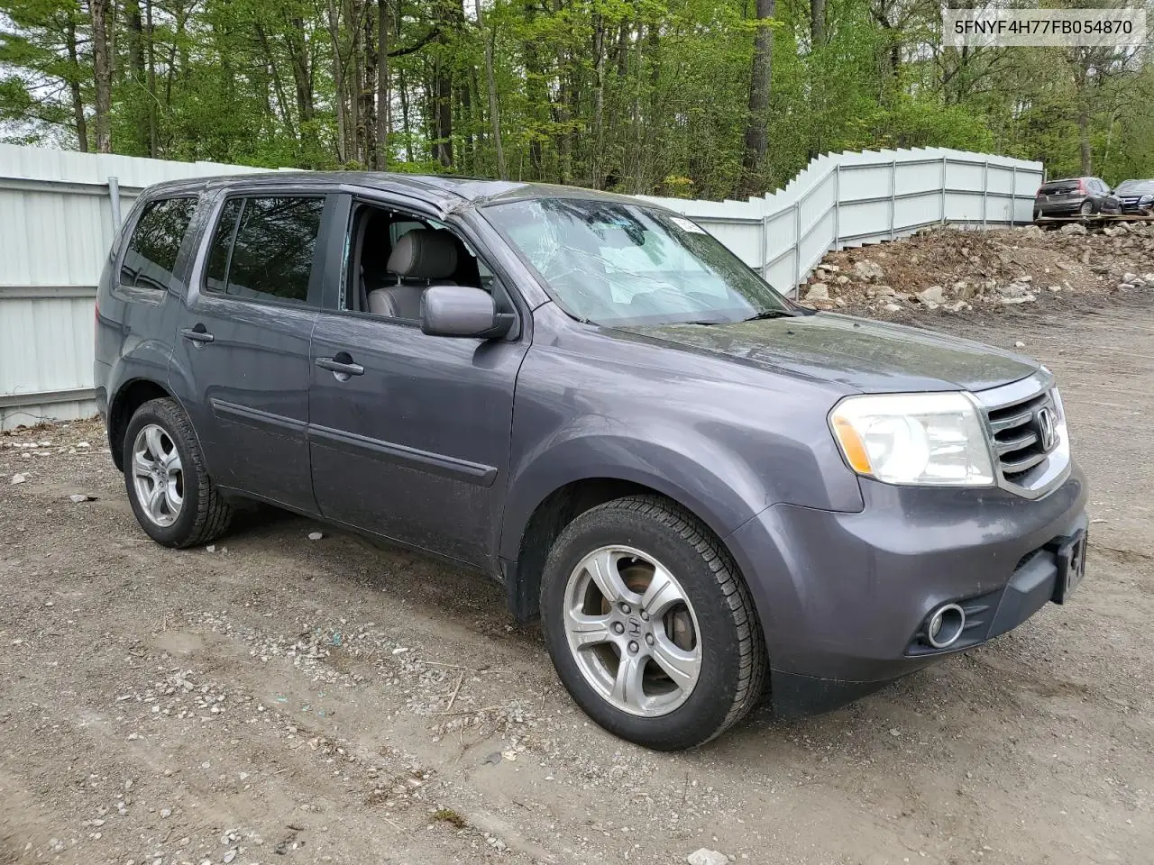 2015 Honda Pilot Exln VIN: 5FNYF4H77FB054870 Lot: 56543955