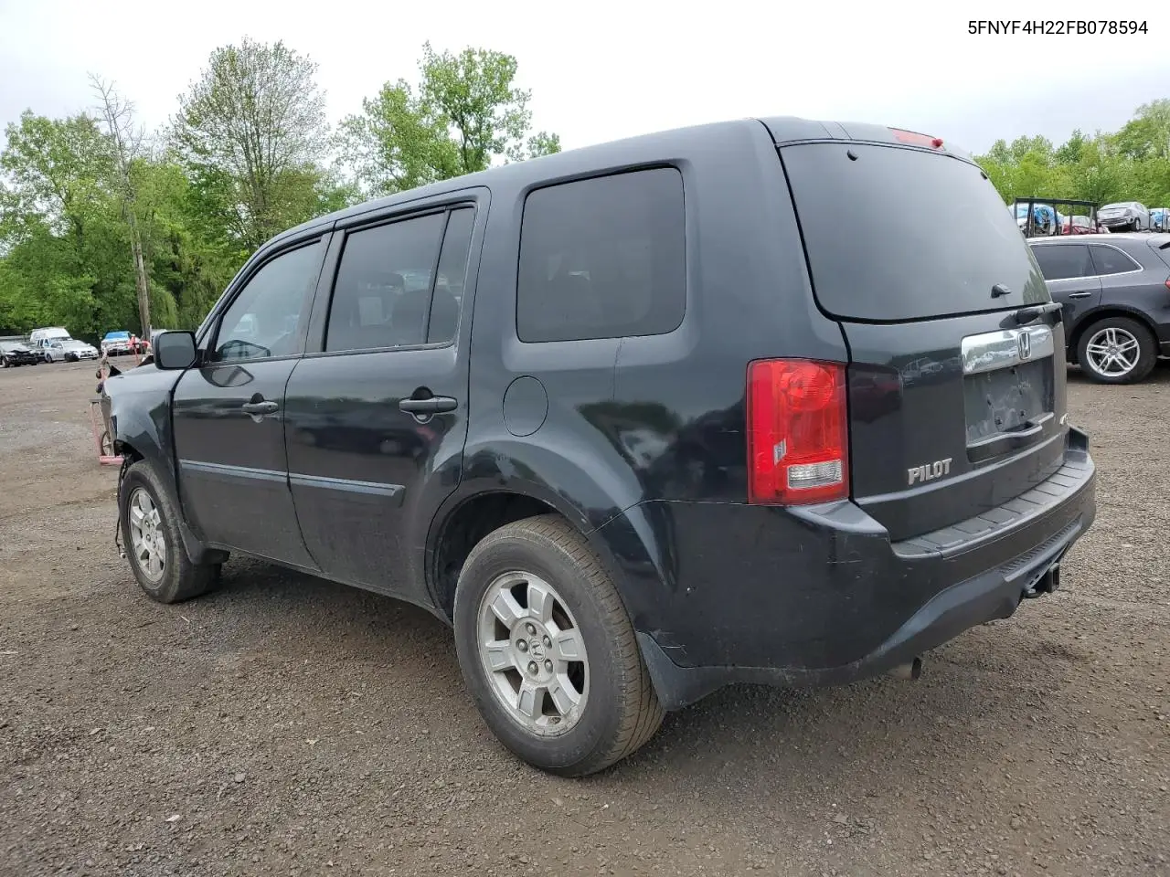 2015 Honda Pilot Lx VIN: 5FNYF4H22FB078594 Lot: 56546155