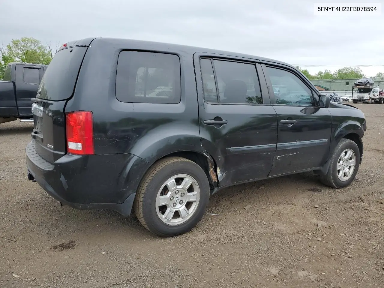 2015 Honda Pilot Lx VIN: 5FNYF4H22FB078594 Lot: 56546155