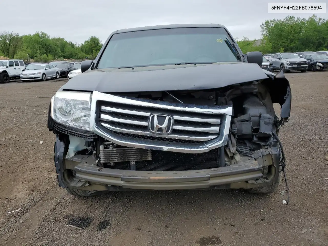 2015 Honda Pilot Lx VIN: 5FNYF4H22FB078594 Lot: 56546155