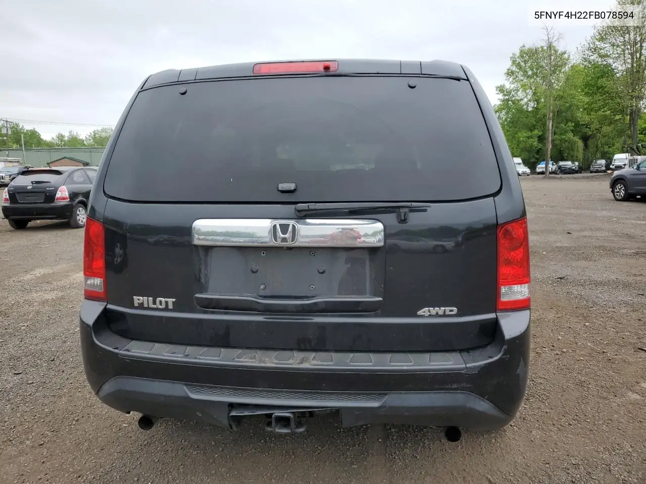 2015 Honda Pilot Lx VIN: 5FNYF4H22FB078594 Lot: 56546155