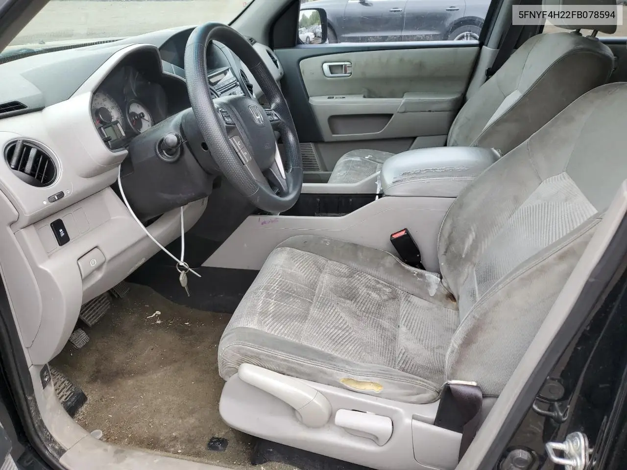 2015 Honda Pilot Lx VIN: 5FNYF4H22FB078594 Lot: 56546155