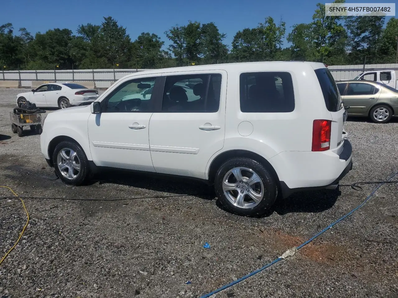 2015 Honda Pilot Exl VIN: 5FNYF4H57FB007482 Lot: 61909555