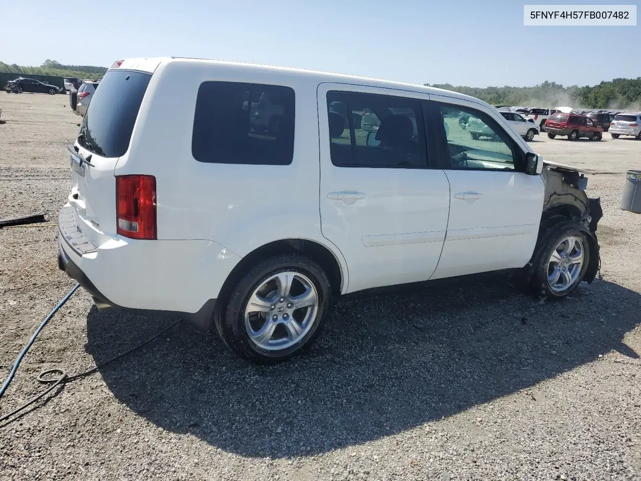 2015 Honda Pilot Exl VIN: 5FNYF4H57FB007482 Lot: 61909555