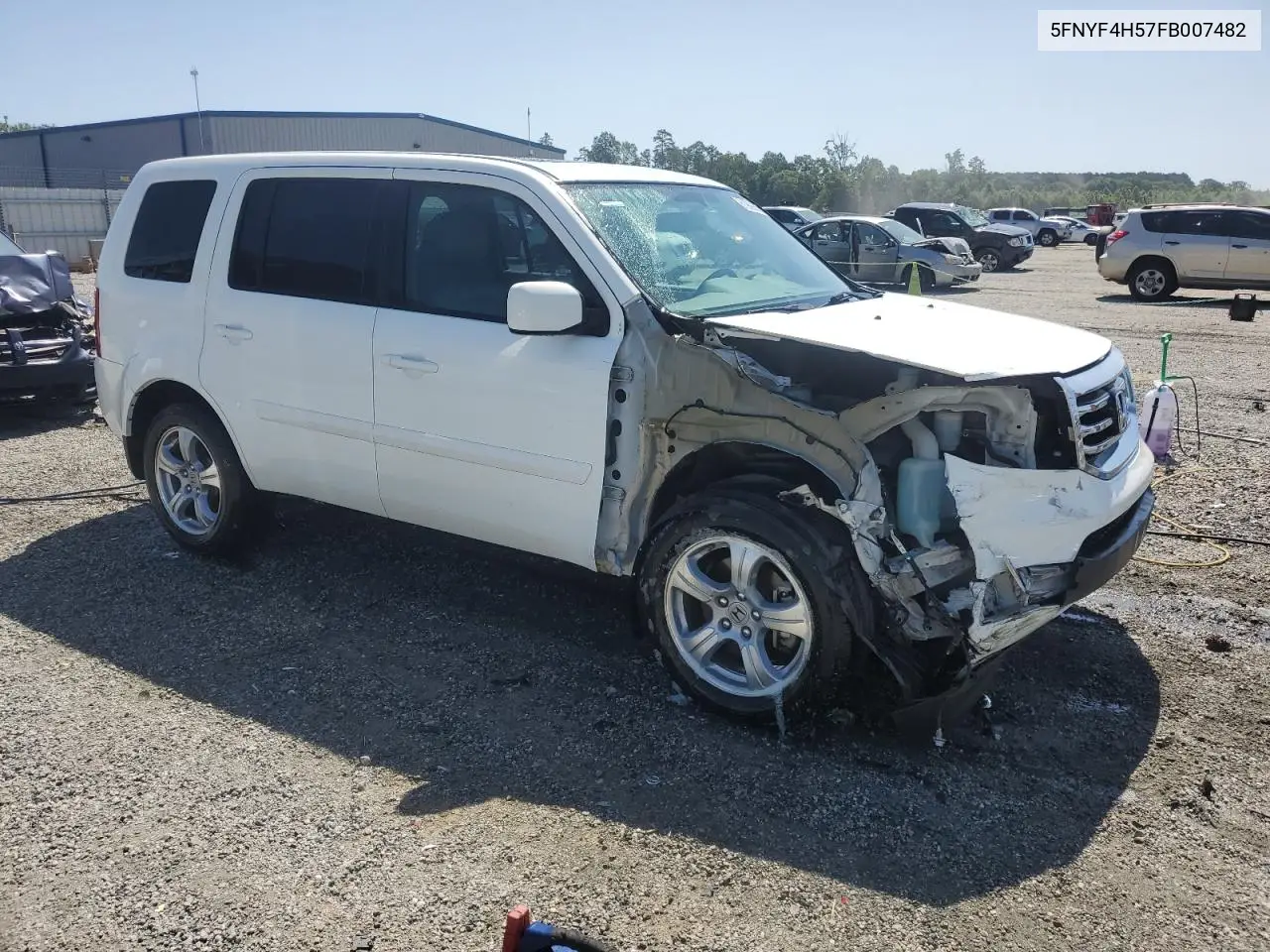 2015 Honda Pilot Exl VIN: 5FNYF4H57FB007482 Lot: 61909555