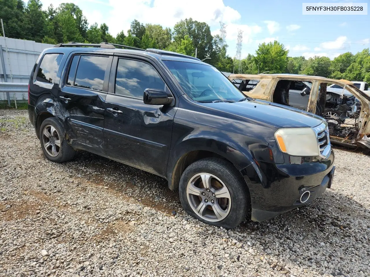 2015 Honda Pilot Se VIN: 5FNYF3H30FB035228 Lot: 62601805
