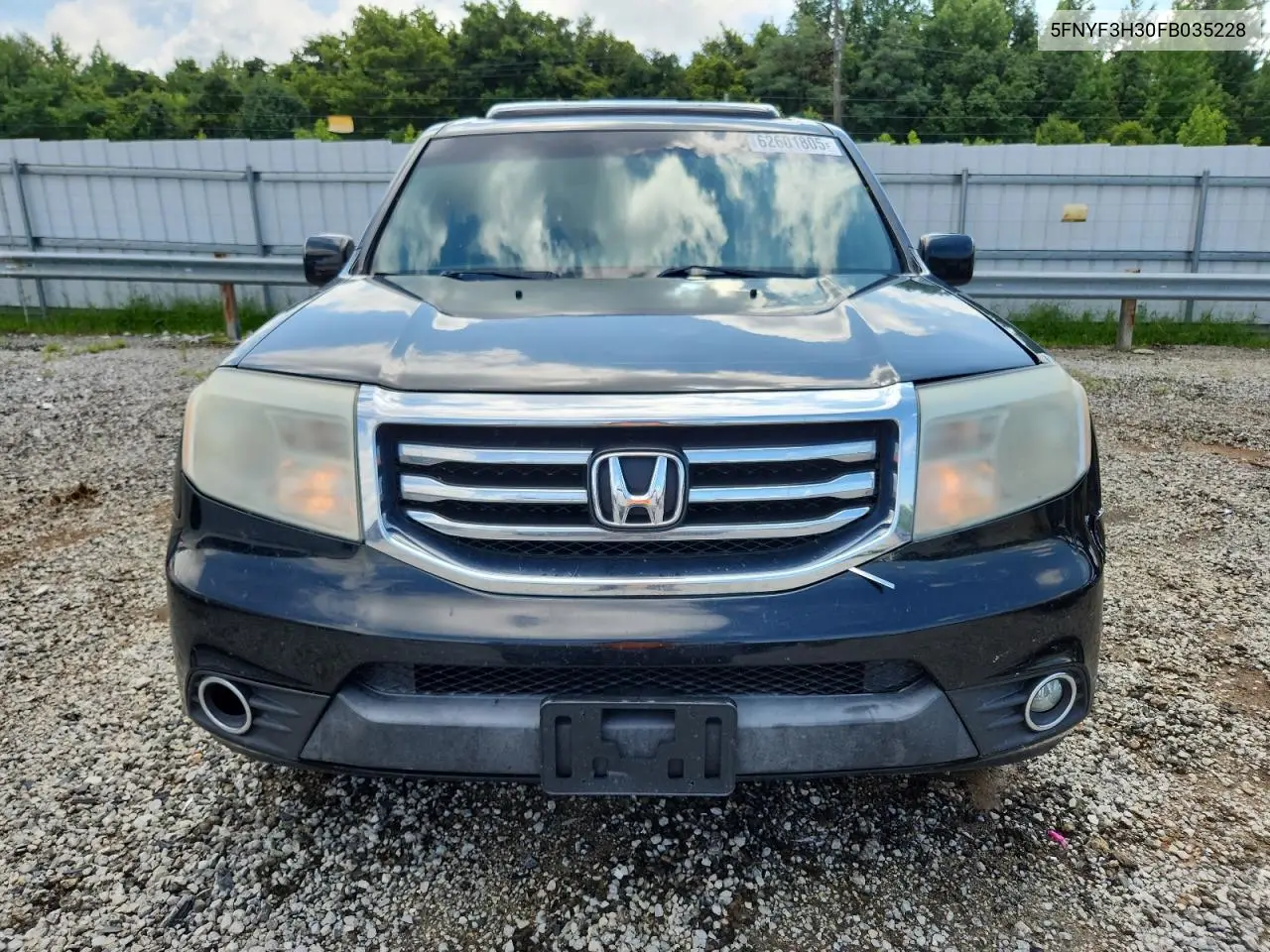 2015 Honda Pilot Se VIN: 5FNYF3H30FB035228 Lot: 62601805