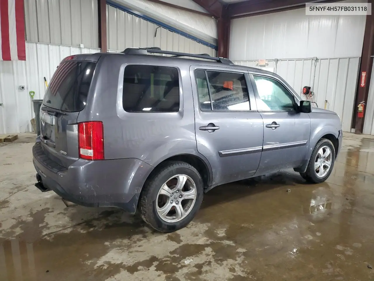 2015 Honda Pilot Exl VIN: 5FNYF4H57FB031118 Lot: 63004035