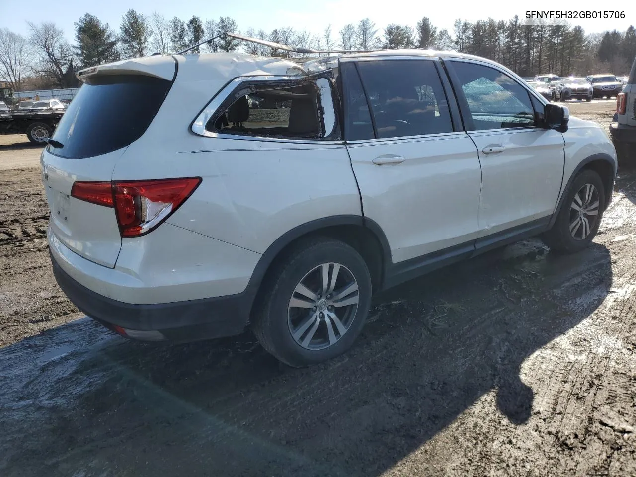 2016 Honda Pilot Ex VIN: 5FNYF5H32GB015706 Lot: 42973595