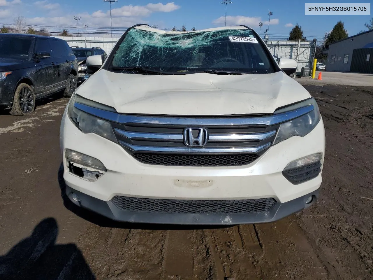 2016 Honda Pilot Ex VIN: 5FNYF5H32GB015706 Lot: 42973595