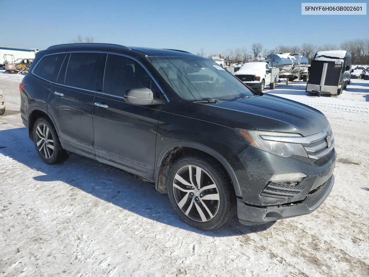 2016 Honda Pilot Elite VIN: 5FNYF6H06GB002601 Lot: 45321765