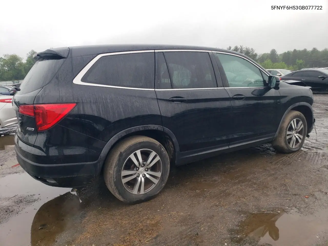 2016 Honda Pilot Exl VIN: 5FNYF6H53GB077722 Lot: 56108835