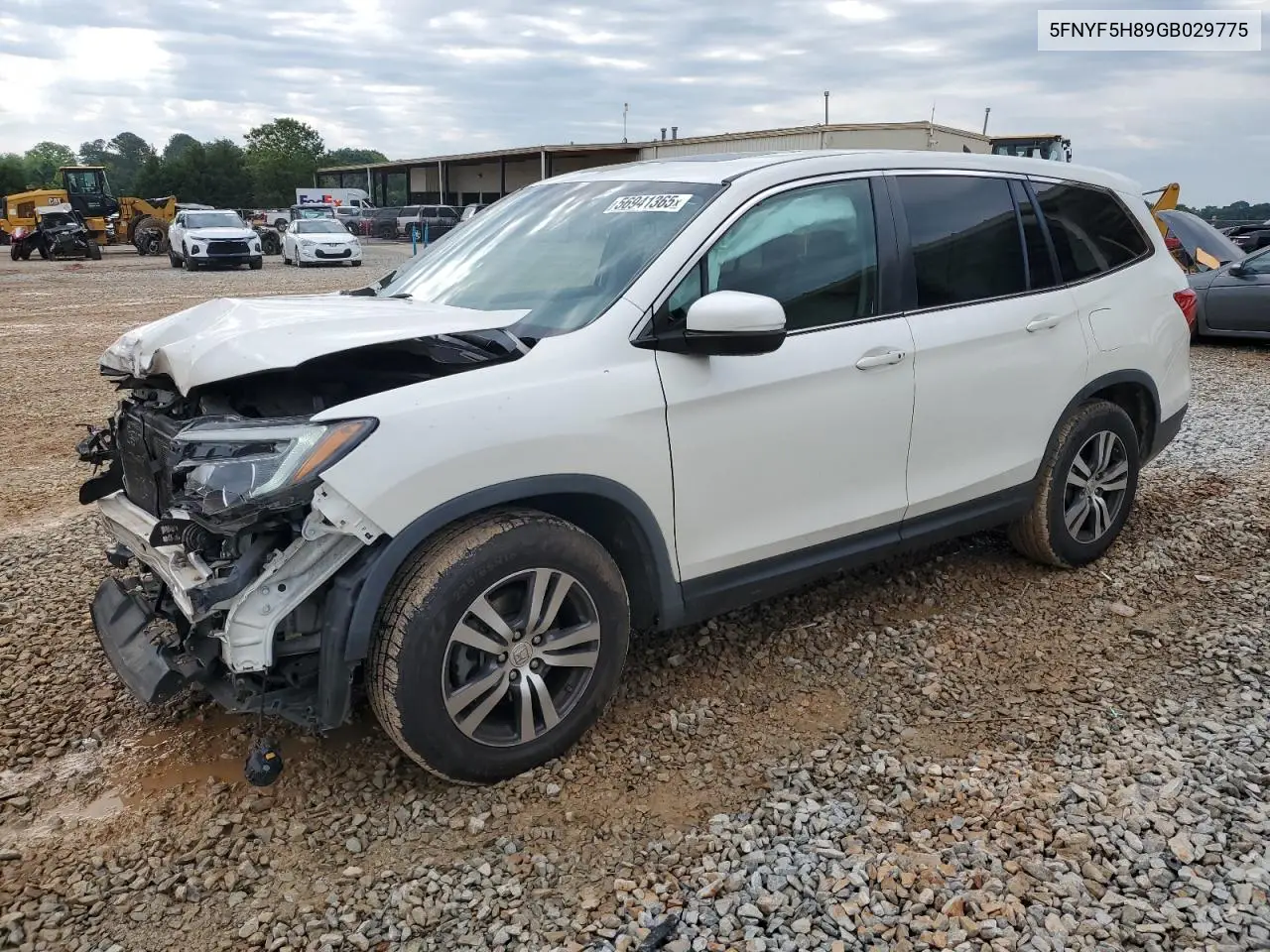 2016 Honda Pilot Exl VIN: 5FNYF5H89GB029775 Lot: 56941365