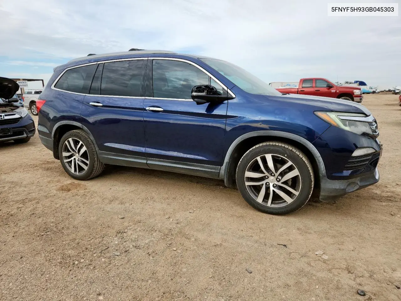 2016 Honda Pilot Touring VIN: 5FNYF5H93GB045303 Lot: 61760475