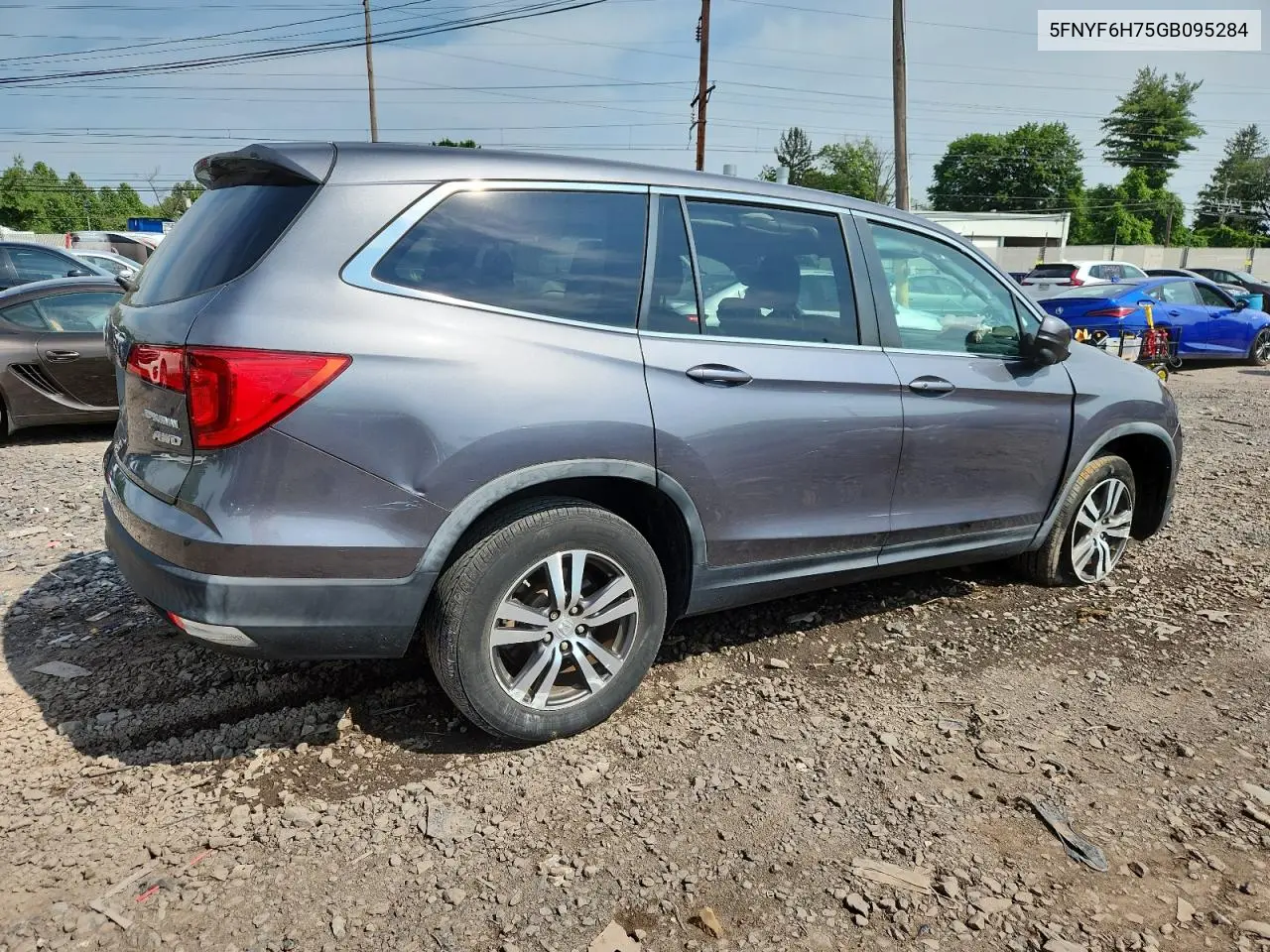 2016 Honda Pilot Exln VIN: 5FNYF6H75GB095284 Lot: 62220135