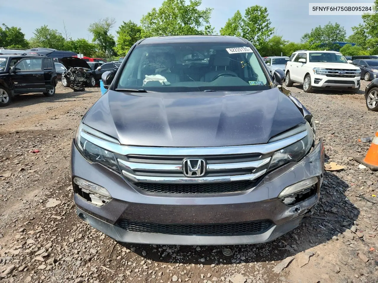 2016 Honda Pilot Exln VIN: 5FNYF6H75GB095284 Lot: 62220135