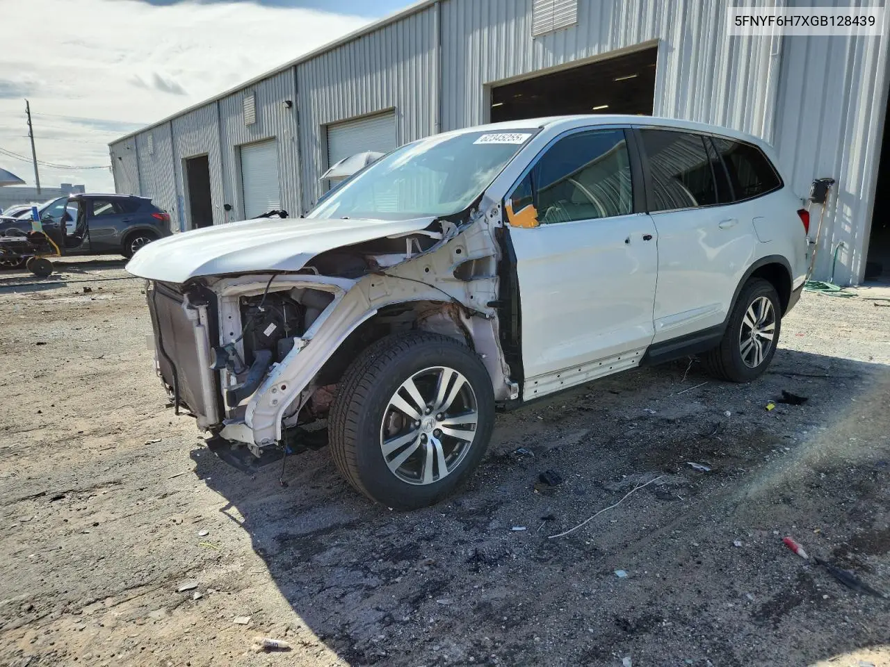 2016 Honda Pilot Exln VIN: 5FNYF6H7XGB128439 Lot: 62345255
