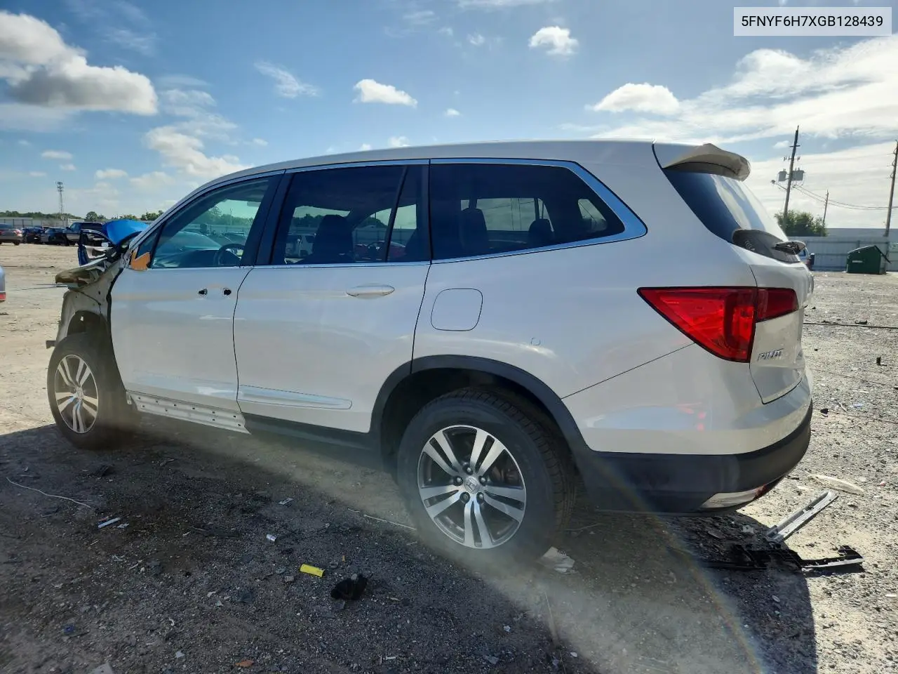 2016 Honda Pilot Exln VIN: 5FNYF6H7XGB128439 Lot: 62345255