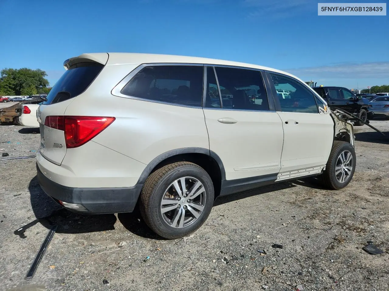 2016 Honda Pilot Exln VIN: 5FNYF6H7XGB128439 Lot: 62345255