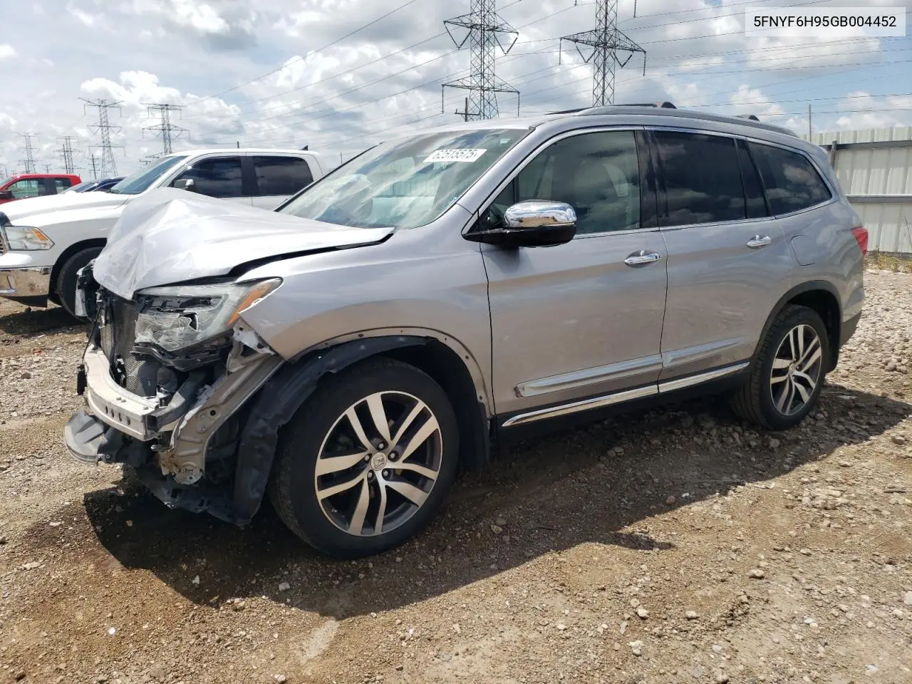 2016 Honda Pilot Touring VIN: 5FNYF6H95GB004452 Lot: 62515575