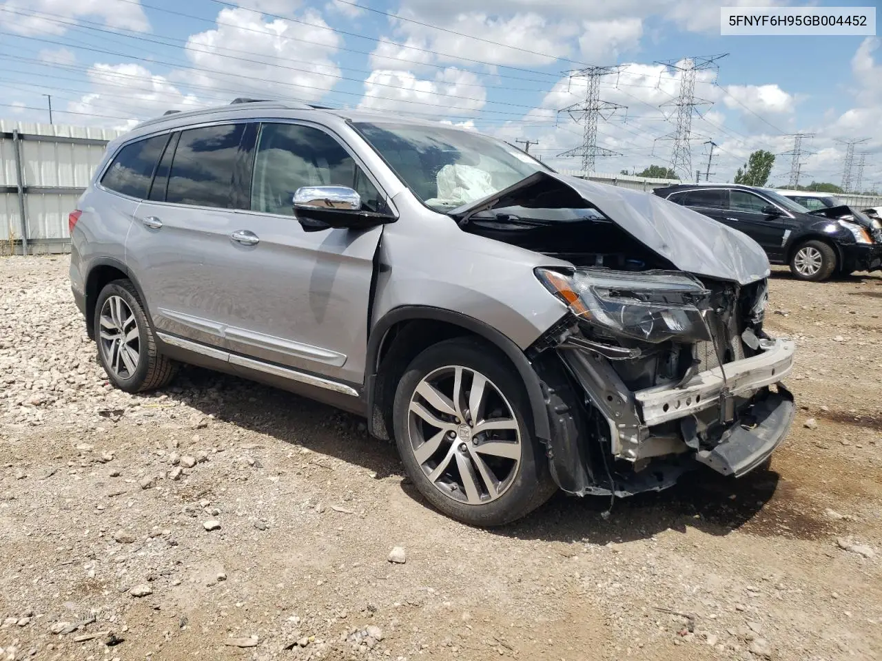 2016 Honda Pilot Touring VIN: 5FNYF6H95GB004452 Lot: 62515575