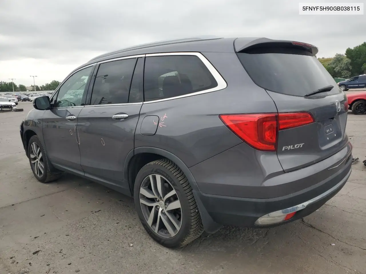 2016 Honda Pilot Touring VIN: 5FNYF5H90GB038115 Lot: 62823445
