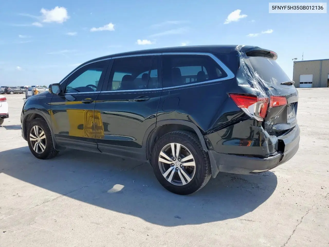 2016 Honda Pilot Ex VIN: 5FNYF5H35GB012136 Lot: 62863425