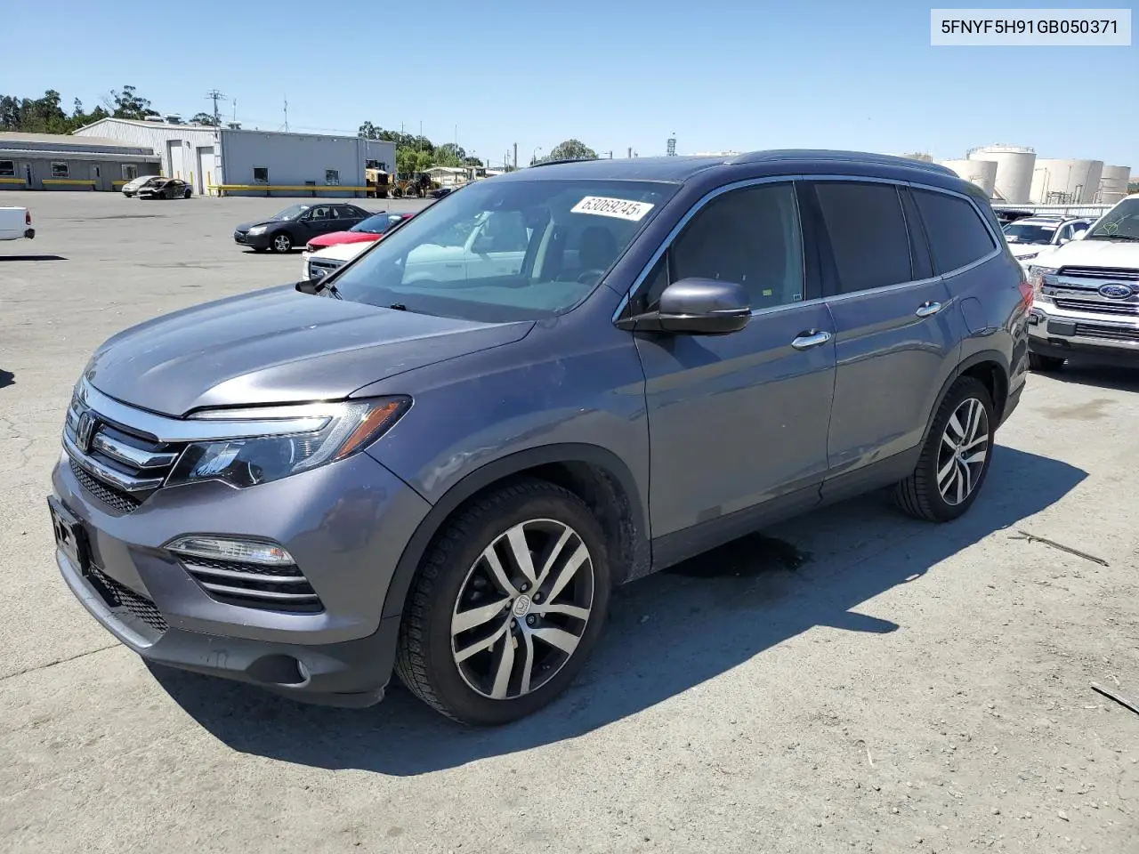 2016 Honda Pilot Touring VIN: 5FNYF5H91GB050371 Lot: 63069245