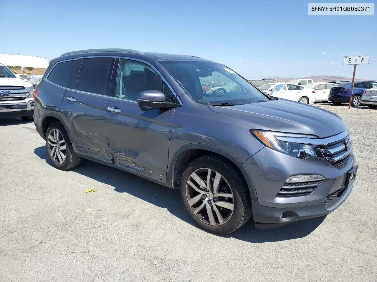 2016 Honda Pilot Touring VIN: 5FNYF5H91GB050371 Lot: 63069245