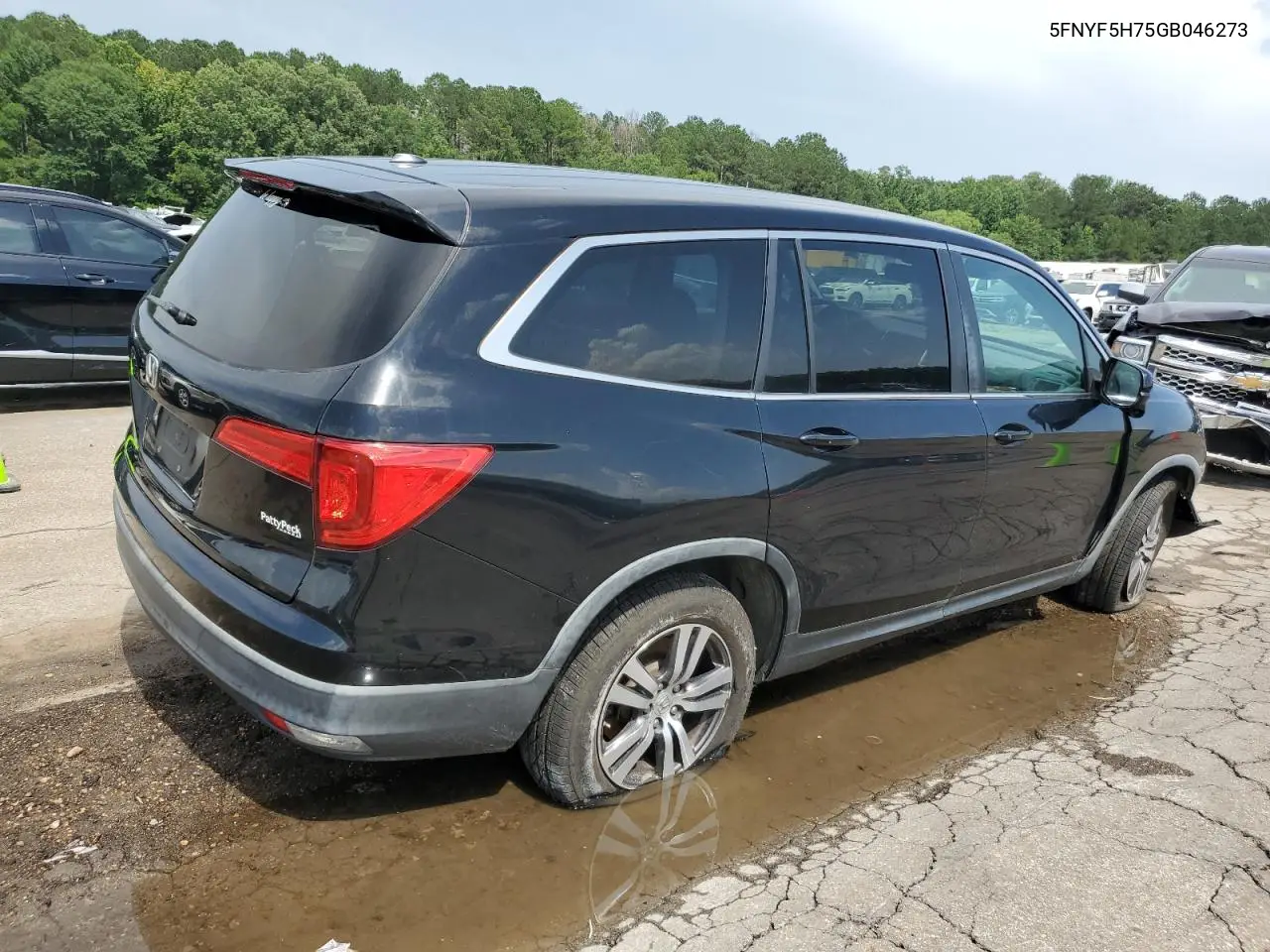 2016 Honda Pilot Exln VIN: 5FNYF5H75GB046273 Lot: 63260555