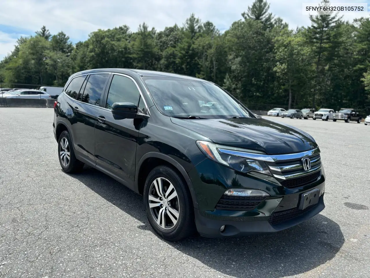 2016 Honda Pilot Ex VIN: 5FNYF6H32GB105752 Lot: 63385165