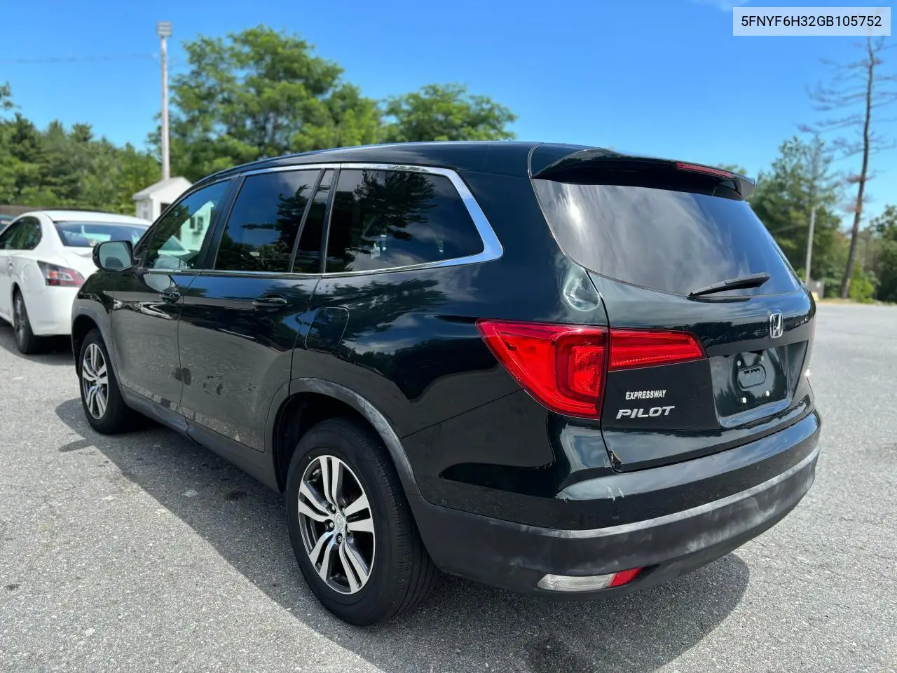 2016 Honda Pilot Ex VIN: 5FNYF6H32GB105752 Lot: 63385165