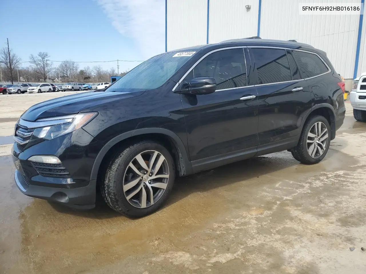 2017 Honda Pilot Touring VIN: 5FNYF6H92HB016186 Lot: 46577555