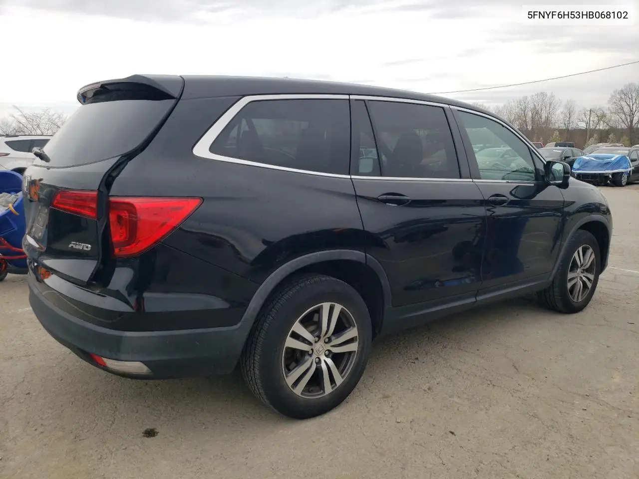 2017 Honda Pilot Exl VIN: 5FNYF6H53HB068102 Lot: 50589255