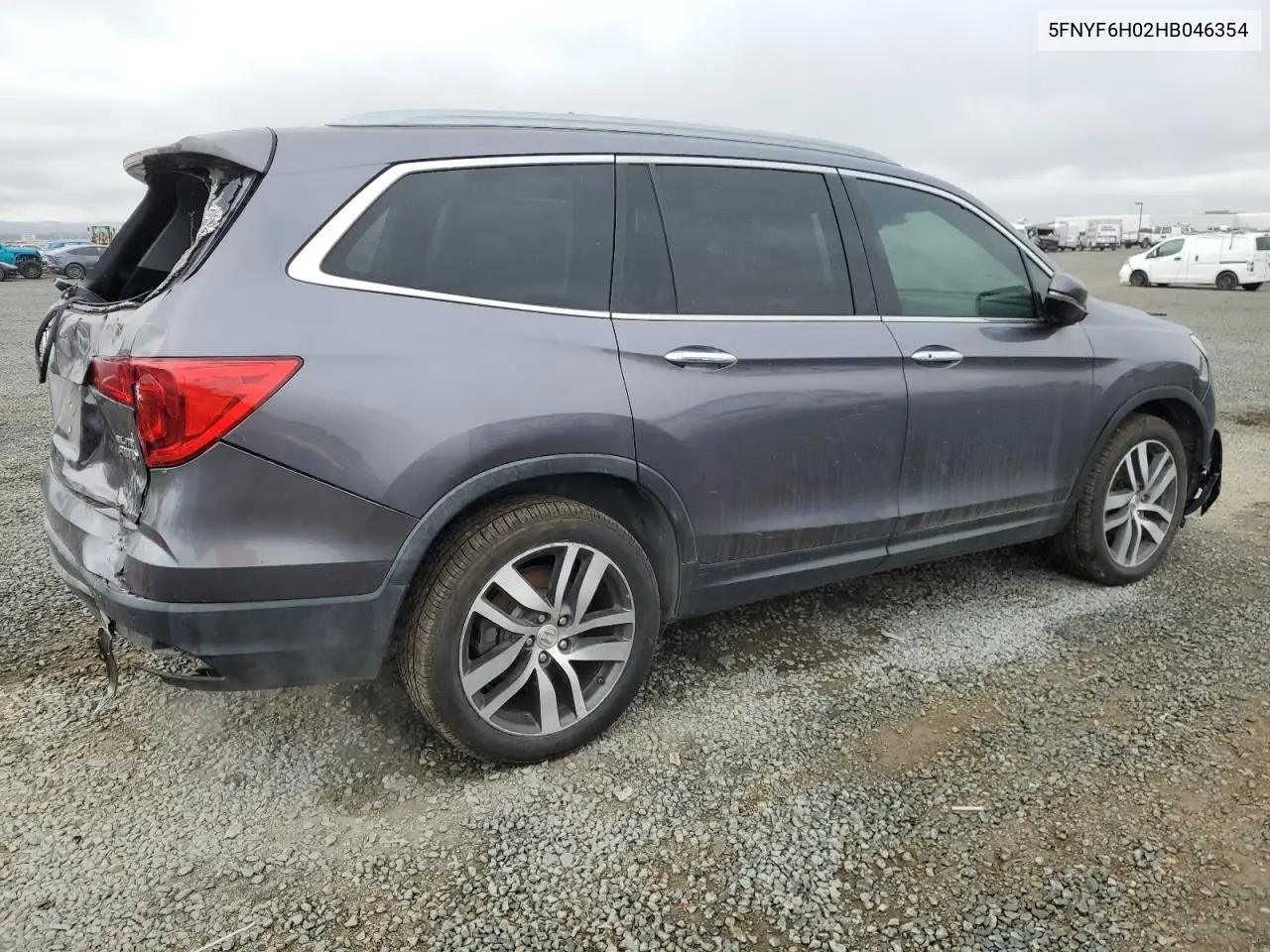 2017 Honda Pilot Elite VIN: 5FNYF6H02HB046354 Lot: 55761805