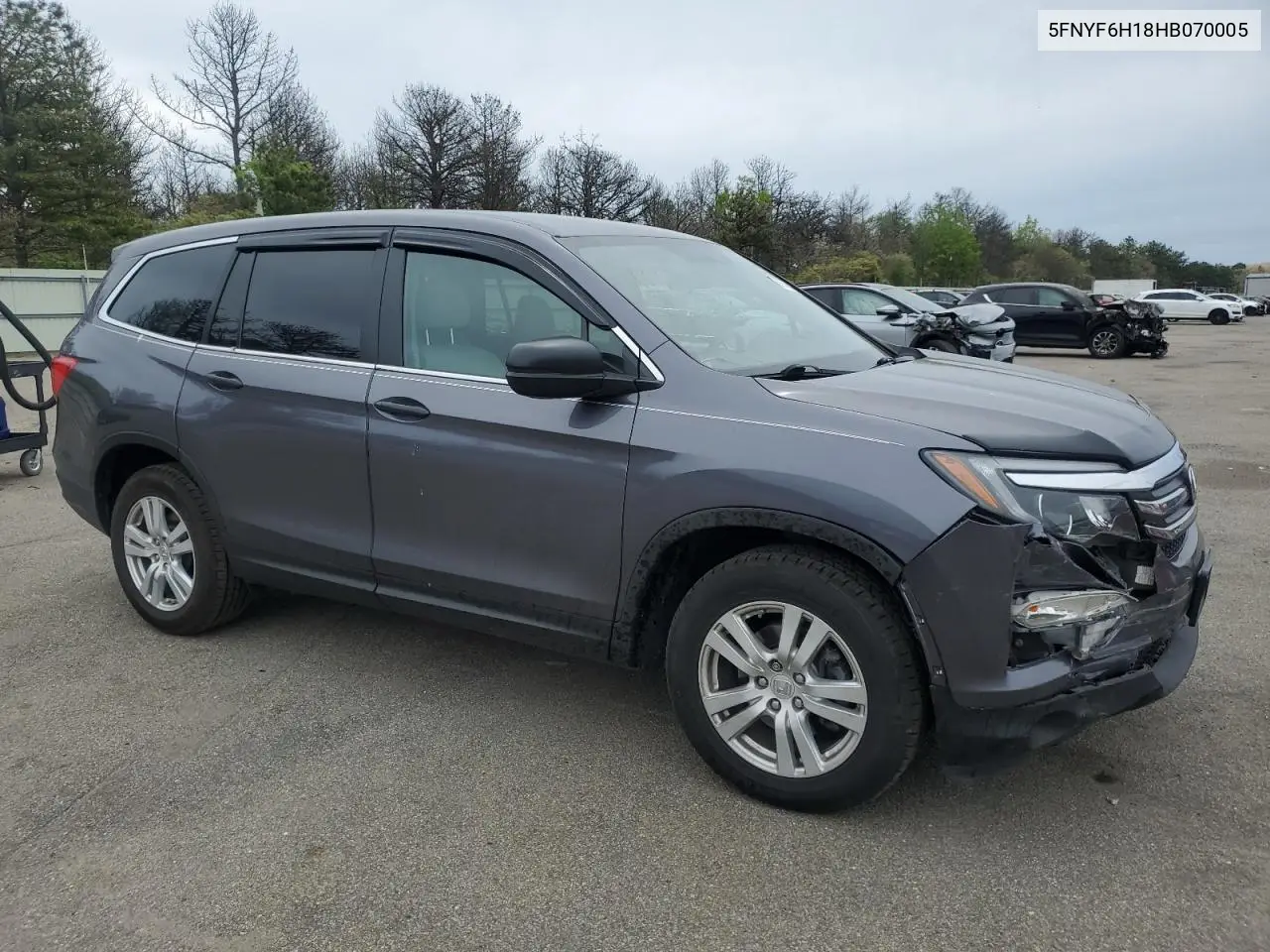 2017 Honda Pilot Lx VIN: 5FNYF6H18HB070005 Lot: 56146665