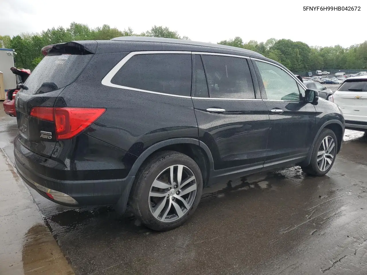 2017 Honda Pilot Touring VIN: 5FNYF6H99HB042672 Lot: 56972625