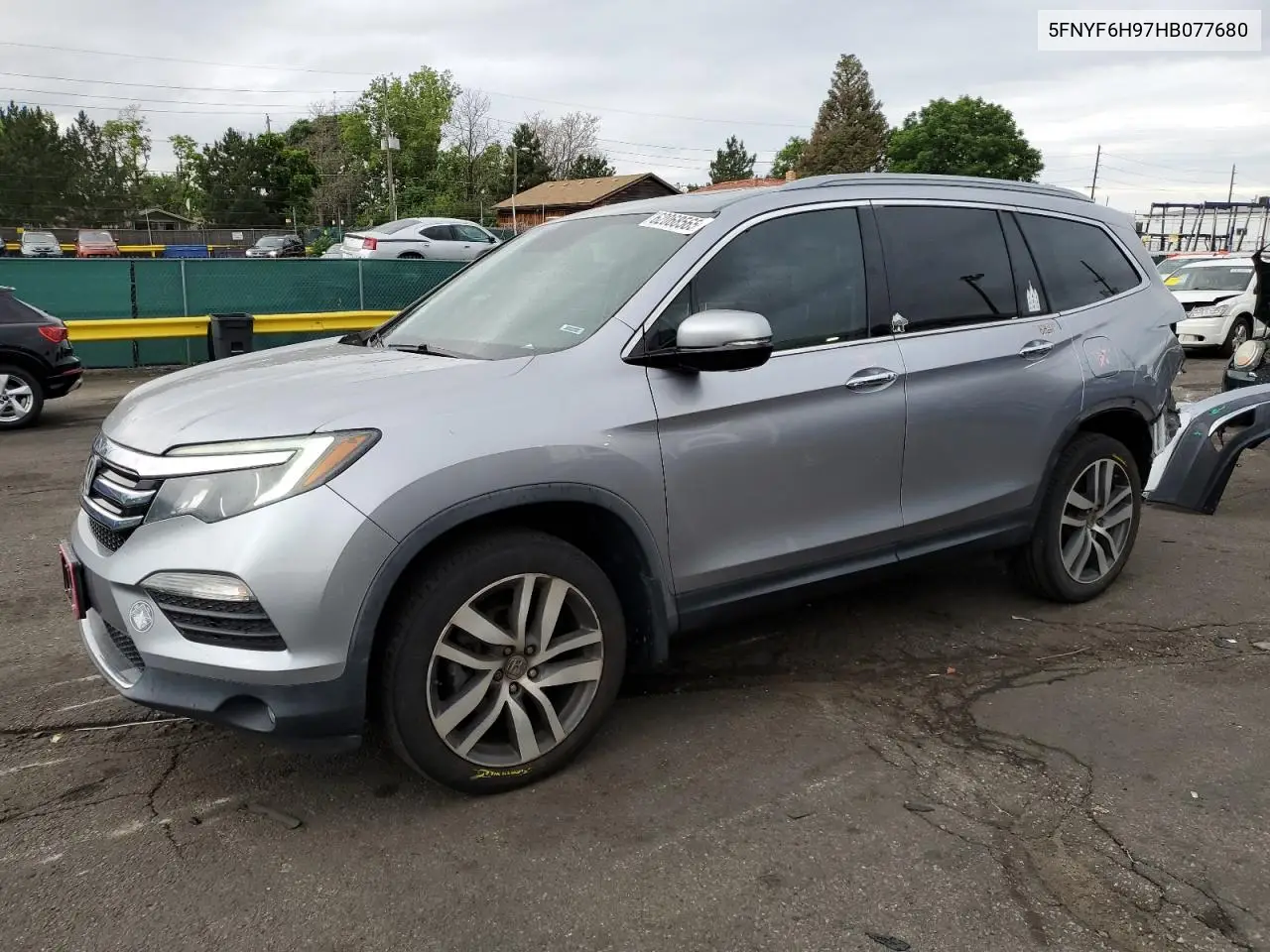 2017 Honda Pilot Touring VIN: 5FNYF6H97HB077680 Lot: 62068565