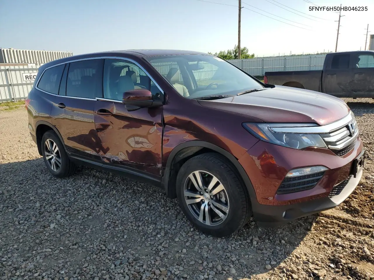2017 Honda Pilot Exl VIN: 5FNYF6H50HB046235 Lot: 62593725